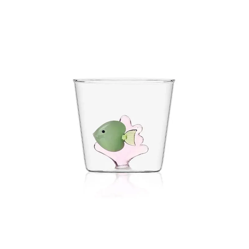 Sconto 30 cl - Ichendorf Marine Garden Bicchiere Acqua Pesce Con Alga in Vetro Borosilicato