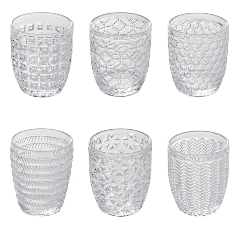 Nuova Collezione 28 cl - Villa D‘Este Mexico Bicchiere Acqua in Vetro - Set 6 Pezzi