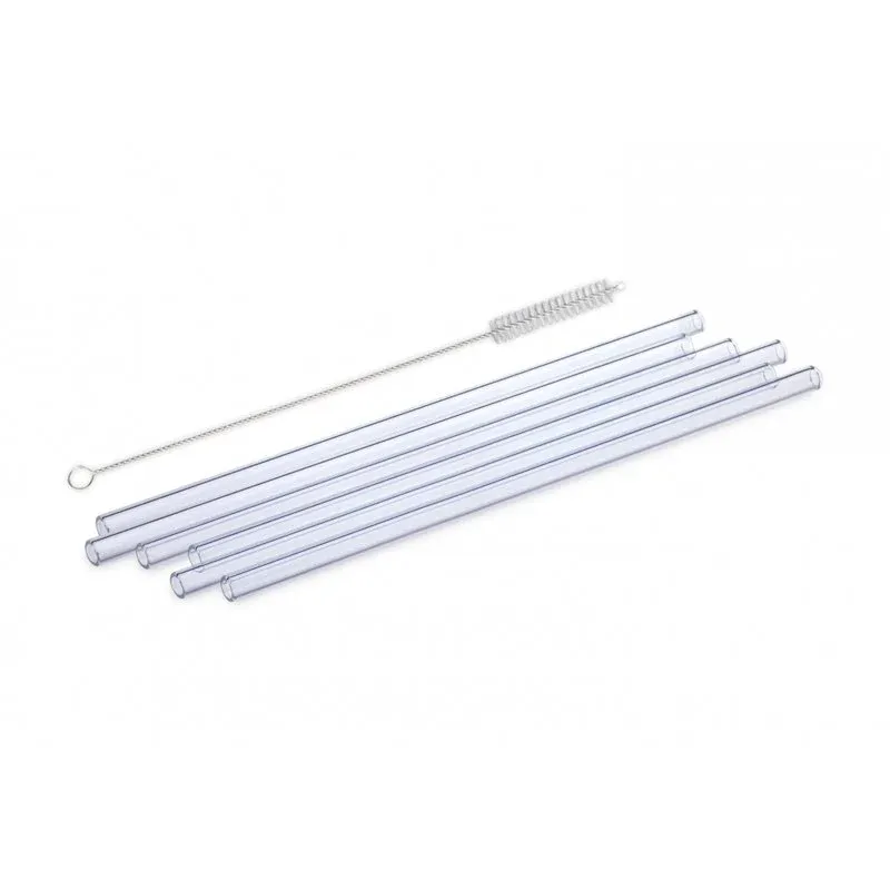 20 cm - Simax - Cannucce Riutilizzabili in Vetro - Set 6 Pezzi Compra Oggi Stesso