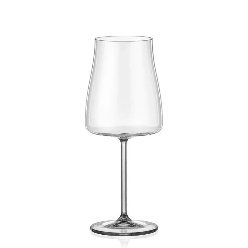 40 cl - Crystalex Bohemia Alex Calice Vino Bianco in Vetro - Set 6 Pezzi Prezzo Basso