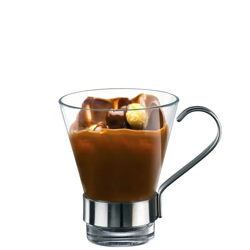 11 cl - Bormioli Rocco Ypsilon Tazzina Caffé in Vetro Temperato - Set 3 Pezzi Nuova Collezione