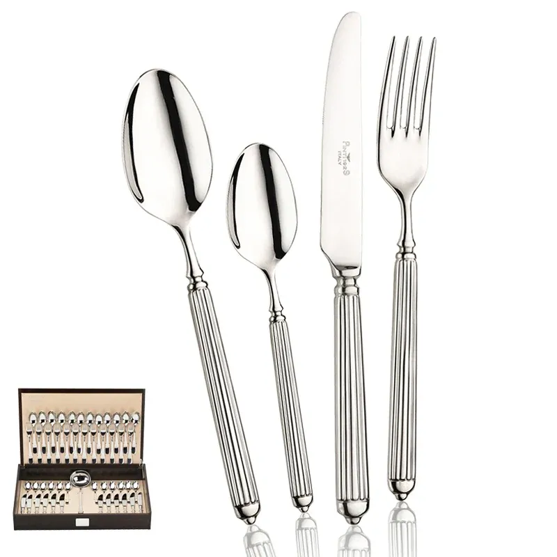 Pintinox Ellade Servizio Posate In Acciaio Inox Forgiato - Set 49 Pz Nuovo Arrivo