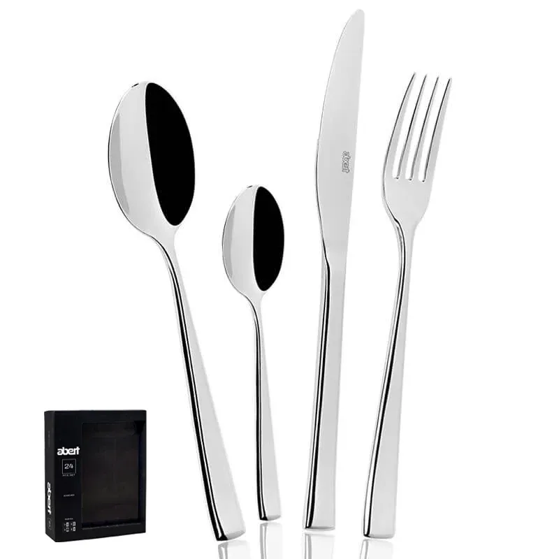 Abert Dream Servizio Posate In Acciaio Inox Forgiato - Set 24 Pz Offerta Lampo
