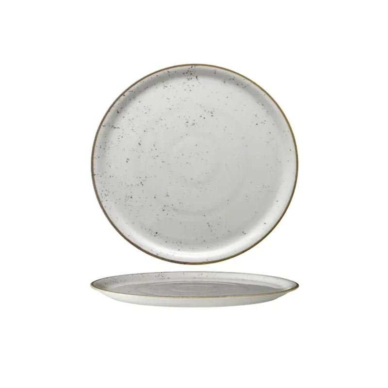 Scelto Dai Clienti 31 cm - Saturnia Stains Piatto Pizza In Porcellana - Set 6 Pz