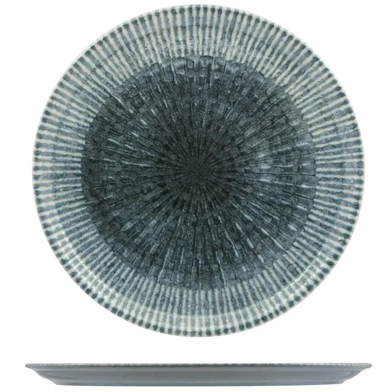 33 cm - Saturnia Space Piatto Pizza In Porcellana - Set 6 Pz Esclusivo