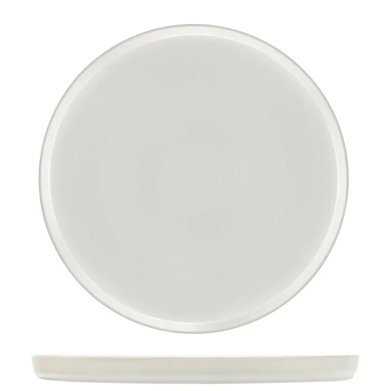Promozione 25.7 cm - Lioness Justwhite Piatto Piano In Porcellana - Set 3 Pz