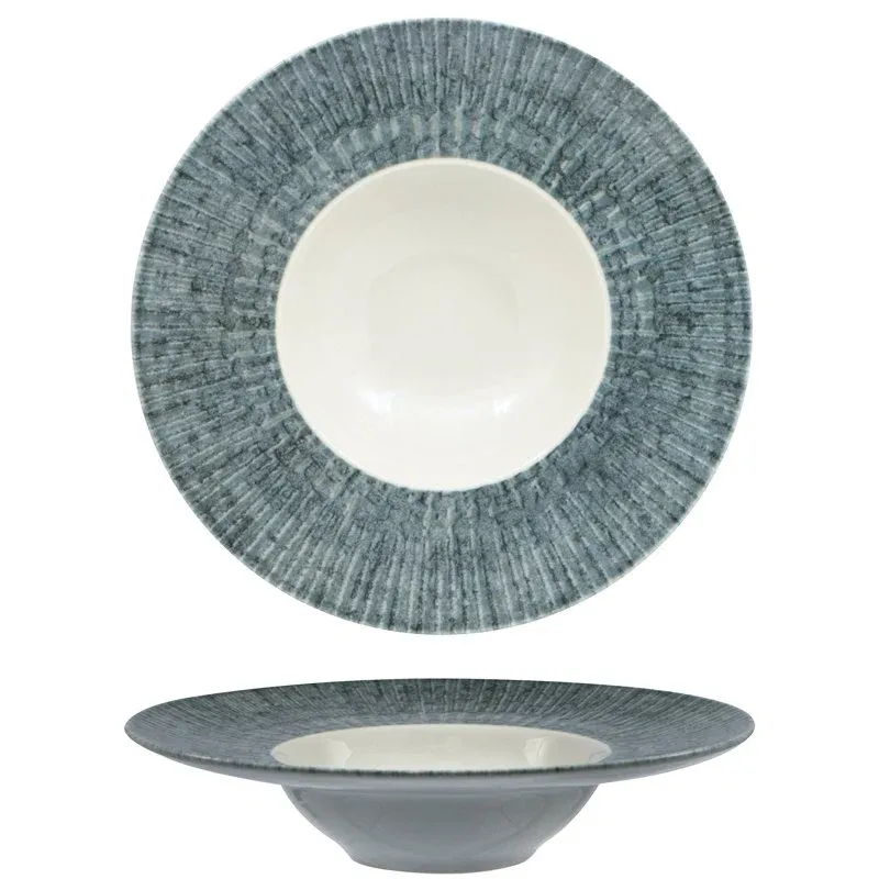 Bestseller 27.5 cm - Saturnia Space Piatto Pasta In Porcellana - Set 6 Pz
