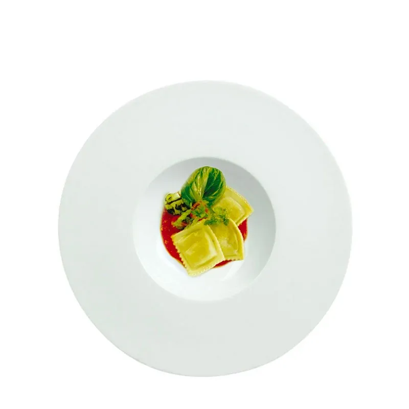 Occasione Imperdibile 29 cm - Costa Verde Saturno Piatto Fondo In Porcellana - Set 12 Pz