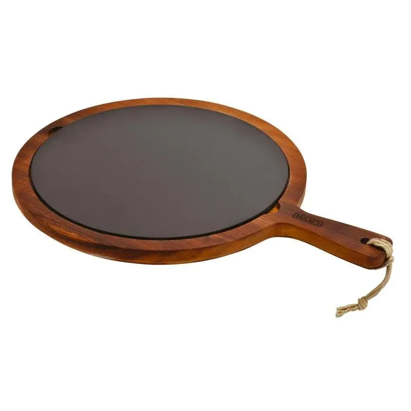 31 cm - Paderno Tableware, Buffet & Display Piatto In Ghisa Con Supporto In Legno Occasione