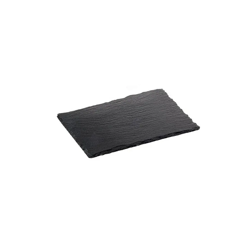 Spedizione Espresso 26.5x16.2 cm - Ilsa Piatto Vassoio Rettangolare In Ardesia - Set 6 Pz