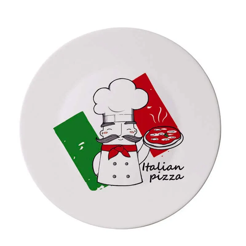 Offerta Lampo 33 cm - Bormioli Rocco Ronda Piatto Pizza In Vetro Opale Temperato - Set 2 Pz