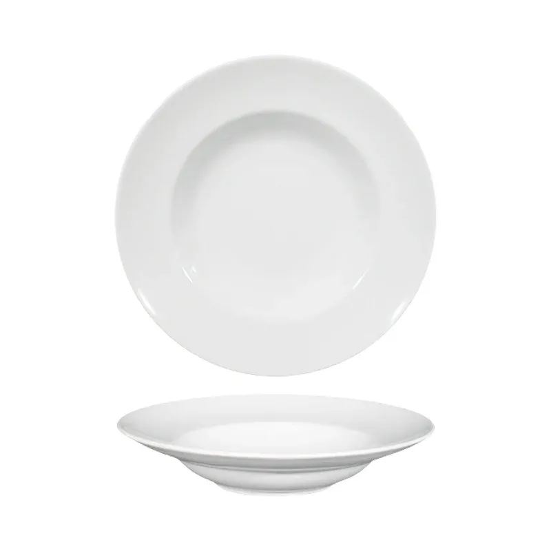 Reso Gratuito 26.5 cm - Saturnia Napoli Piatto Pasta In Porcellana - Set 6 Pz