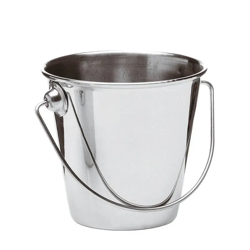 9 cm - Paderno Tableware Buffet & Display Secchiello Porta Snack In Acciaio Inox Reso Gratuito