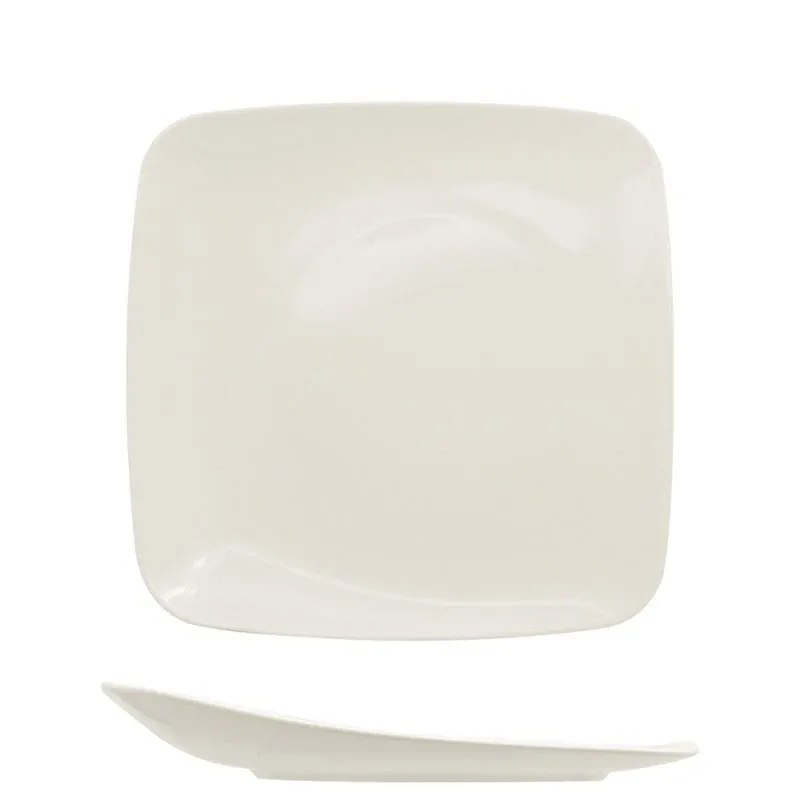 15x15 cm - Ariane Vital Square Piatto Piano In Porcellana - Set 12 Pz Esclusivo