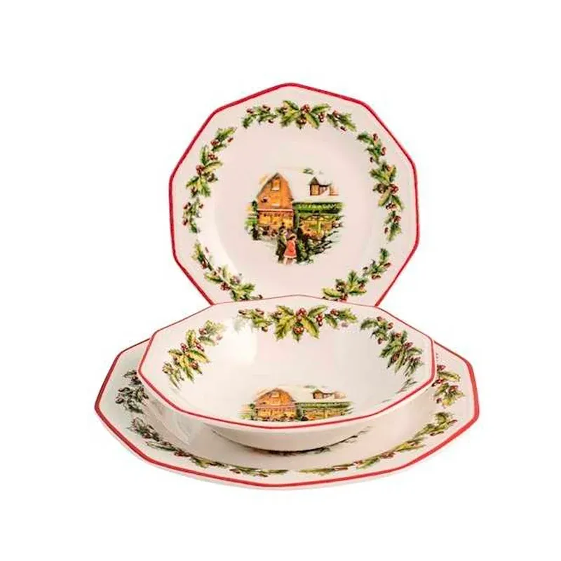 Nuovo Arrivo Churchill James Sadler & Sons Holy Toys Servizio Piatti In Terracotta - Set 18 Pz
