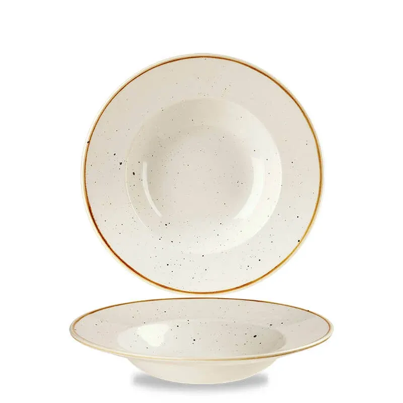 Promozione Esclusiva 28 cm - Churchill Stonecast Piatto Pasta Rotondo In Porcellana Vetrificata