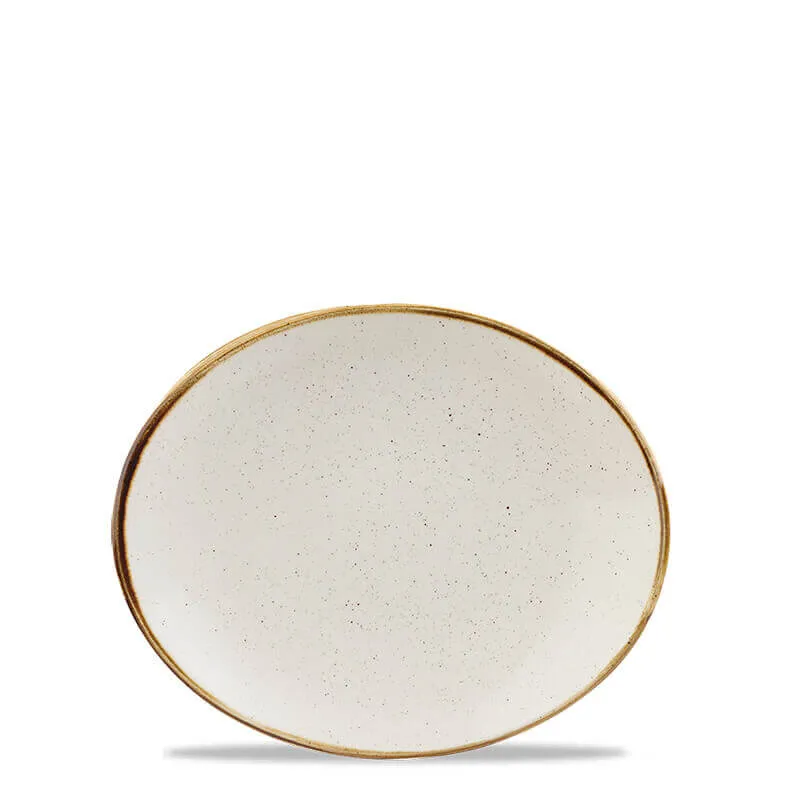 Occasione Imperdibile 19.2x16.4 cm - Churchill Stonecast Piatto Vassoio Ovale In Porcellana Vetrificata