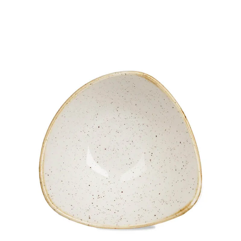 Non Perdere 18.5x18.5 cm - Churchill Stonecast Piatto Fondo Triangolare In Porcellana Vetrificata