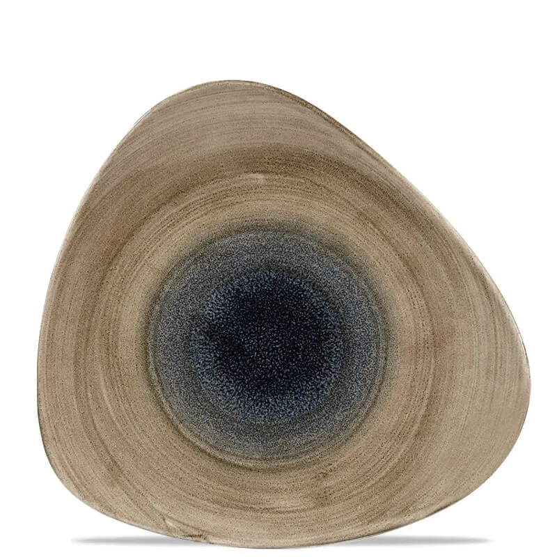 26.5x26.5 cm - Churchill Stonecast Piatto Piano Triangolare In Porcellana Vetrificata Ultima Occasione
