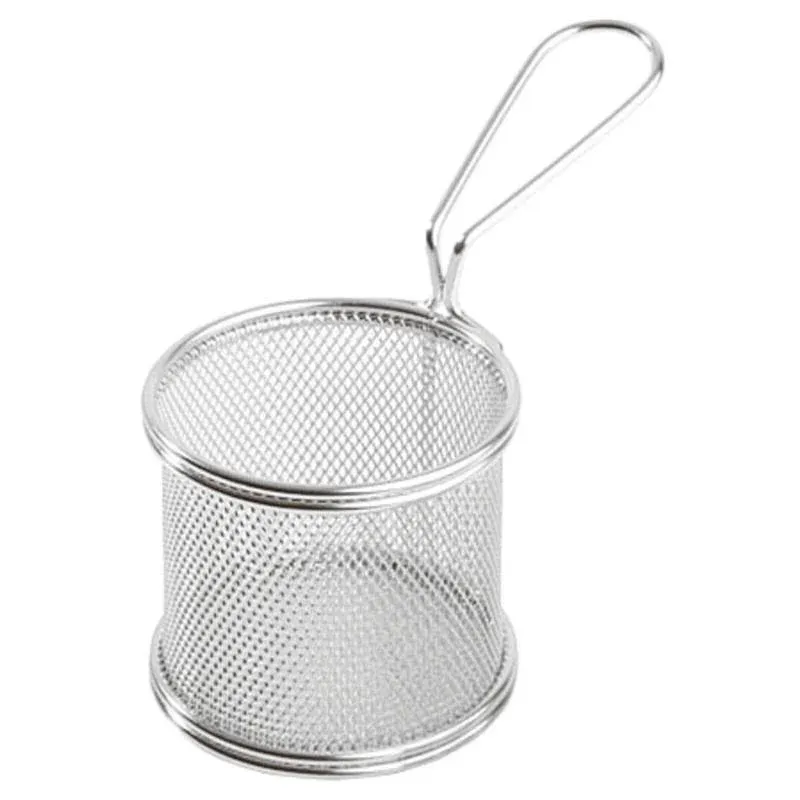 Prezzo Scontato 9 cm - Paderno Tableware Buffet & Display Cestello Porta Snack In Acciaio Inox