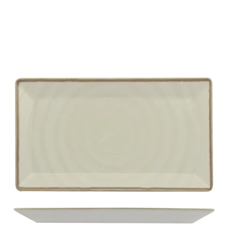 26x15 cm - Saturnia Vortex Piatto Vassoio Rettangolare In Porcellana - Set 10 Pz Scelto Dai Clienti