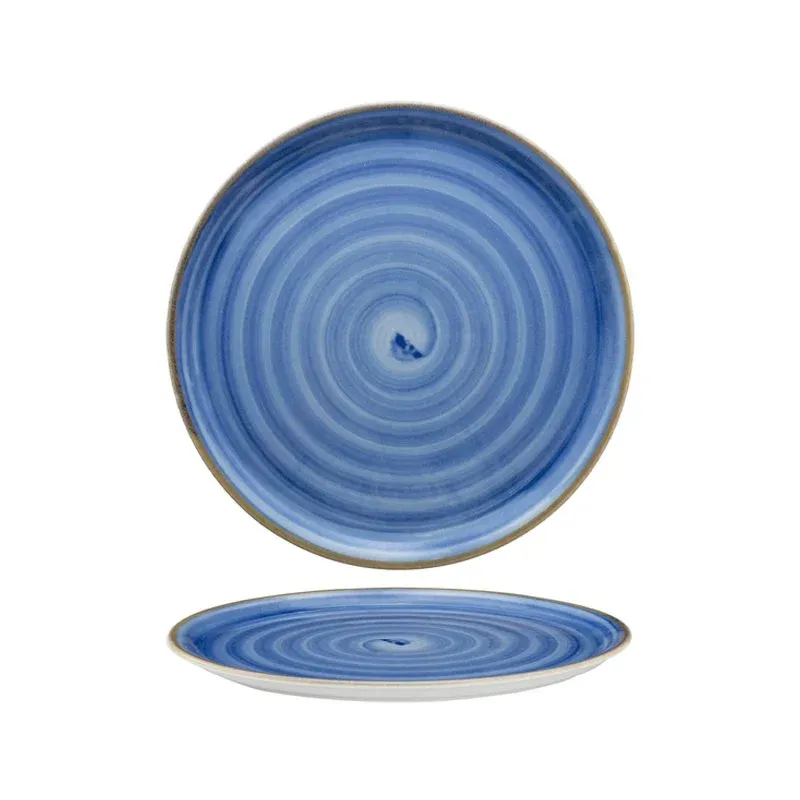 33 cm - Saturnia Circus Piatto Pizza In Porcellana - Set 6 Pz Nuovo Arrivo