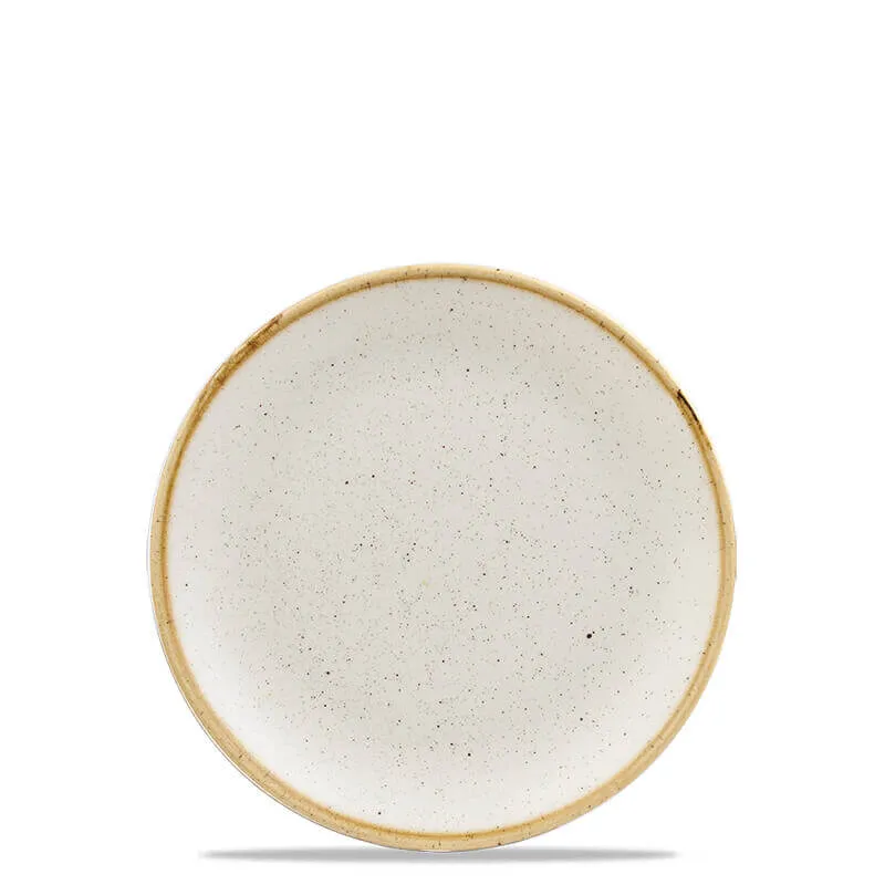 Ultime Pezzi 21.7 cm - Churchill Stonecast Piatto Frutta Dessert Rotondo In Porcellana Vetrificata