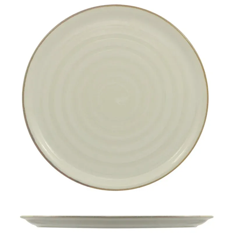 33 cm - Saturnia Vortex Piatto Pizza In Porcellana - Set 6 Pz Miglior Prezzo