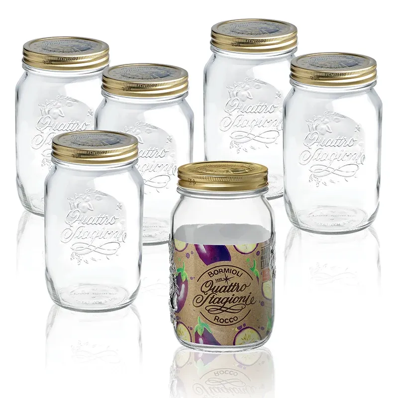 Consegna Rapida 100 cl - Bormioli Rocco Quattro Stagioni Vasetto - Set 6 Pz