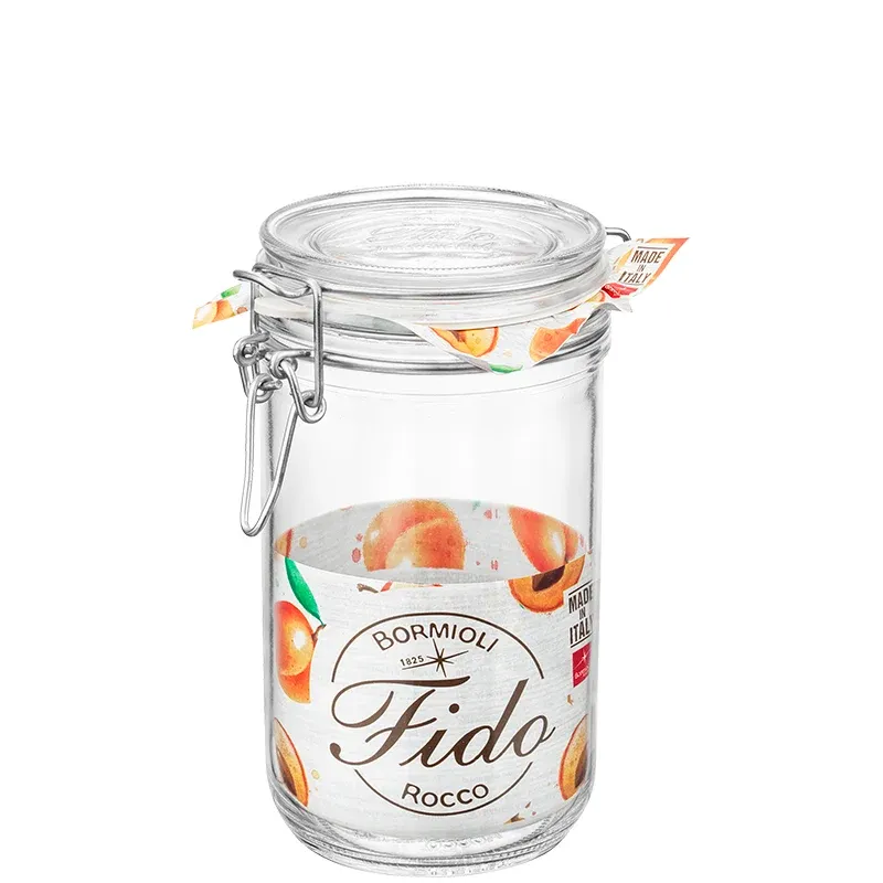 75 cl - Bormioli Rocco Fido Vasetto Ermetico Cilindrico In Vetro Prezzo Di Fabbrica