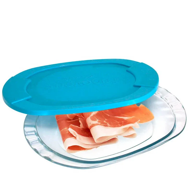Reso Gratuito Bormioli Rocco Frigoverre Classic Contenitore Per Alimenti Piatto Ovale In Vetro