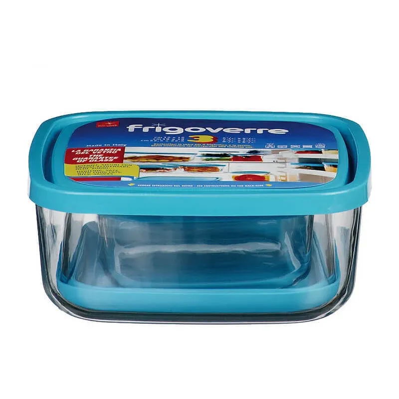 Bormioli Rocco Frigoverre Classic Contenitore Per Alimenti Quadrato - Set 3 Pz Saldi