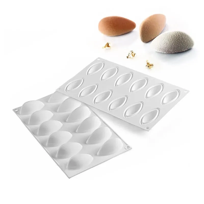 Di Tendenza 12 Forme Silikomart Mini Quenelle Stampo Quenelle In Silicone