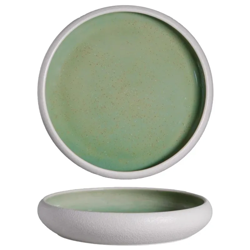 Nuova Collezione 22 cm - Alberoshop Sandy Piatto Fondo In Stoneware Set 4 Pz