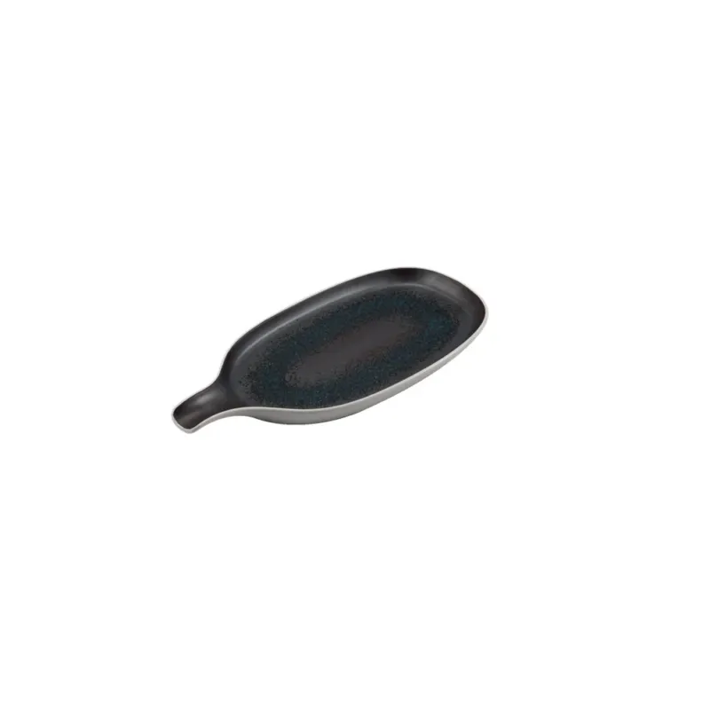 31.5x15 cm - Le Coq Estia Piatto Presentazione Vassoio Ovale Con Manico In Porcellana Set 4 Pz Economico