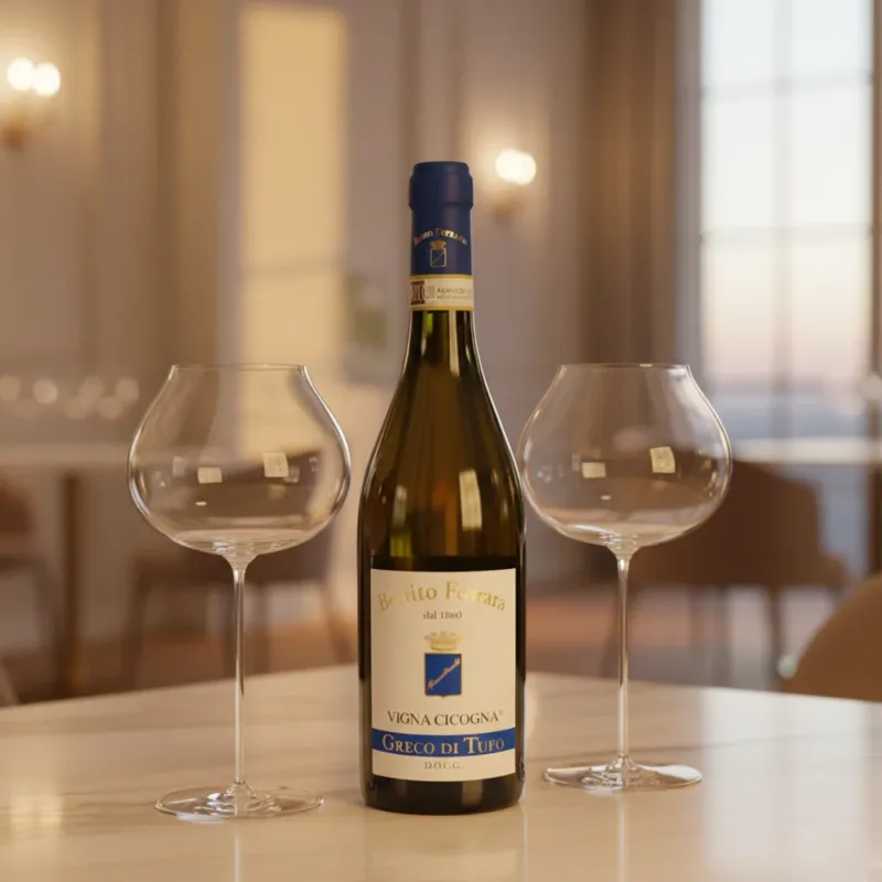 Scelto Dai Clienti Greco di Tufo DOCG 2022 Benito Ferrara + 6 Calici Vino Bianco Umana 76 cl