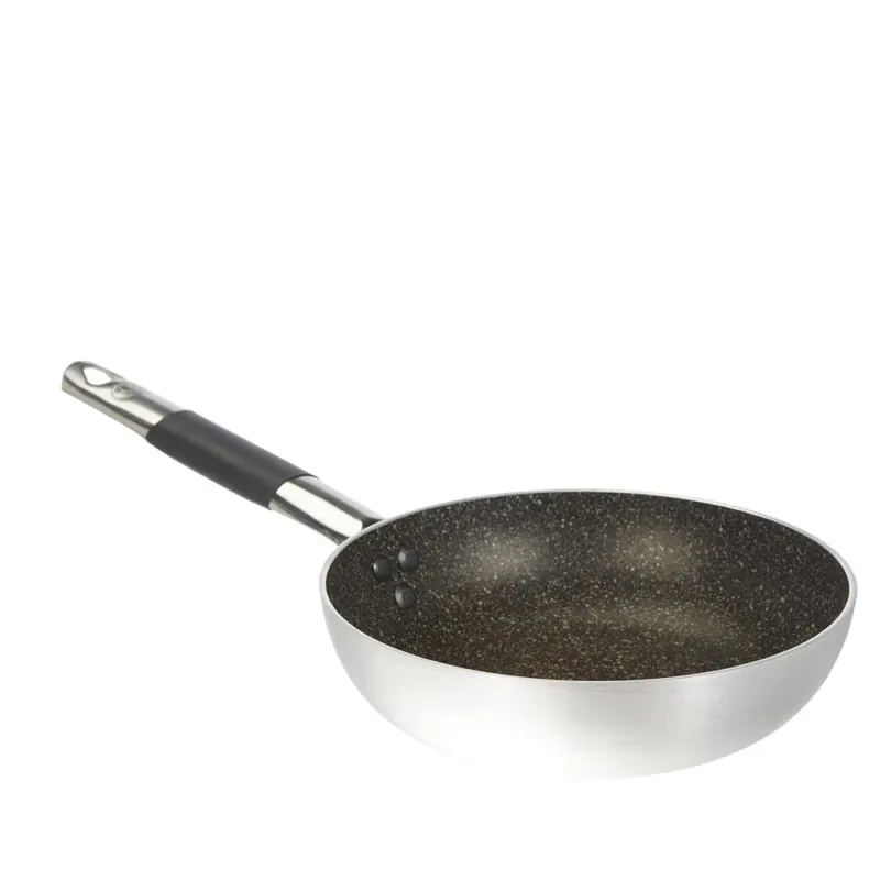 Offerta Del Giorno Agnelli Effetto Pietra Padella Alta Svasata Antiaderente Infinity In Alluminio Con Manico Cool
