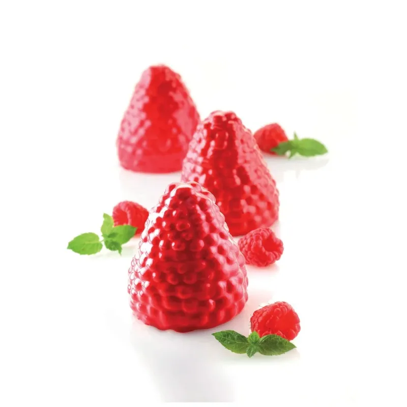 Ultima Occasione 5 Forme - Silikomart Mora e Lampone 110 Stampo Dolci Frutta Realistica In Silicone Cutter Incluso