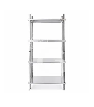 Professionale Scaffale Acciaio Inox 4 ripiani L 1200 x P 500 x H 2000 mm