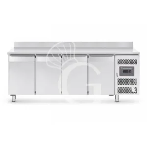 Tavolo Refrigerato 4 porte con alzatina 0°C/+8°C classe energetica A Profondità 700 mm Reso Gratuito