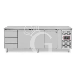 Ultimissimo Modello Tavolo Refrigerato 3 cassetti sinistra e 3 porte -18°C/-22°C - Prof. 700 mm