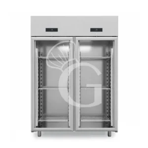 Armadio Refrigerato Ventilato doppia temperatura 2 porte vetro -2°/+10°C e -18°/-22°C Popolare