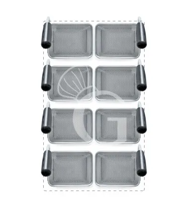 Set di cestelli cuocipasta - 8x L 135 x P 110 x H 170mm - acciaio inox compatibile con SCP1V90G, SCP2V90G, SCP2V90E, SCP1V90E Compra Adesso