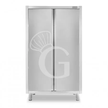 Vendita Finale Armadio acciaio inox con 2 porte battenti, 3 ripiani, L 1000 x P 600 x H 1800 mm