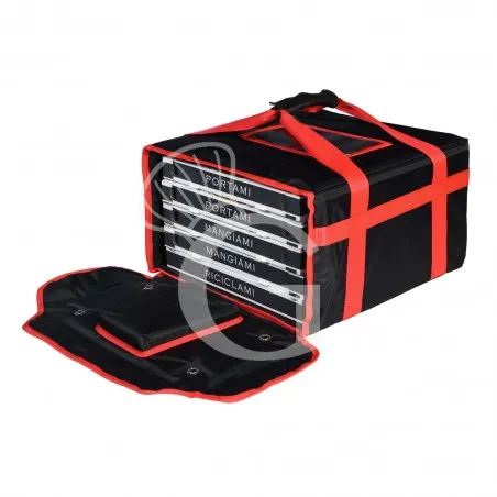 Borsa termica rigida in nylon colore nero 450 x 450 x 250 mm Soddisfatti O Rimborsati