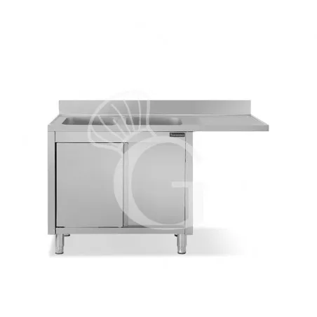 Lavello armadiato vano lavastoviglie,2 vasche,gocciolatoio destra,L1500xP600xH950mm Più Venduto
