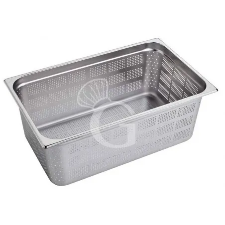 Bacinella forata in acciaio inox GN 1/1 L 530 mm x P 325 mm x H 200 mm Ultime Pezzi