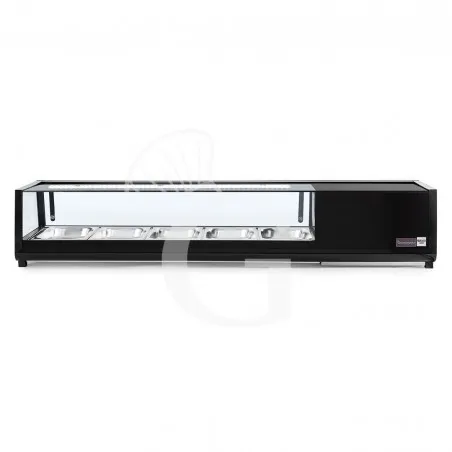 Novità Vetrina sushi 5 bacinelle GN1/2 190 W L 1800 mm x P 425 mm x H 295 mm