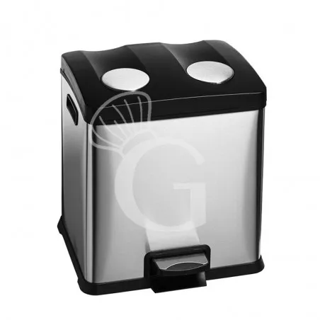 Pattumiera in acciaio inox per raccolta differenziata 2x12 Lt Soddisfatti O Rimborsati