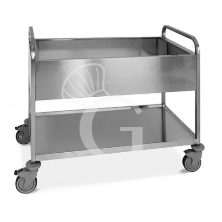 Carrello di servizio da sbarazzo porta bacinelle 3xGN 1/1 in acciaio inox L 1170 mm x P 630 mm x H 940 mm Esclusivo